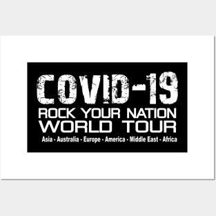 Covid-19 world tour Posters and Art